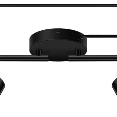 Plug in track lighting, black, 4-light kit, with cord, bulb not included.