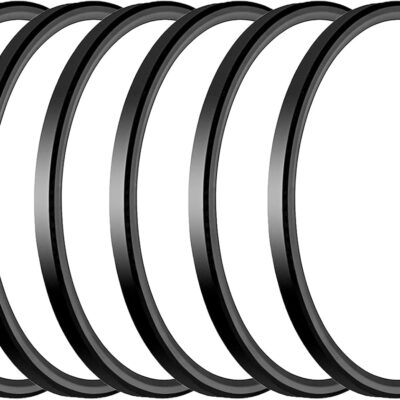 LED flush mount ceiling light, 5000K, super slim, black.