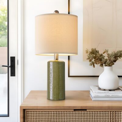 Modern ceramic table lamp.