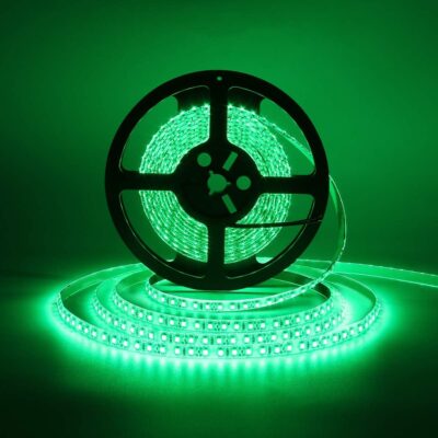 Green waterproof LED rope light, for bedroom, boat, car, TV backlight, holidays.