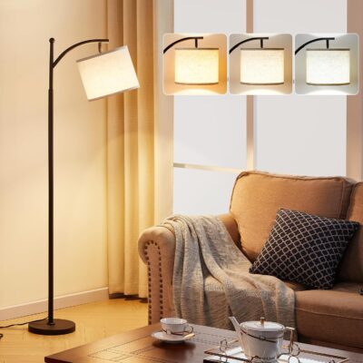 Industrial style tree-shaped floor lamp, 72-inch height.