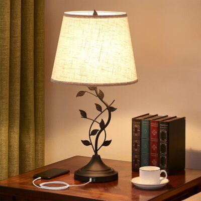 Retro bedside lamp.